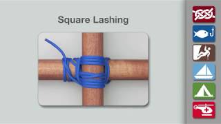 How to Tie the Square Lashing [upl. by Spindell]