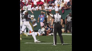 Xavier Hutchinson catches for a 11yard Gain vs Green Bay Packers [upl. by Nalat802]