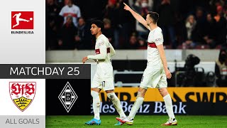 Amazing Comeback  Stuttgart  Borussia Mgladbach 32  All Goals  MD 25 – Bundesliga 2122 [upl. by Kinimod]