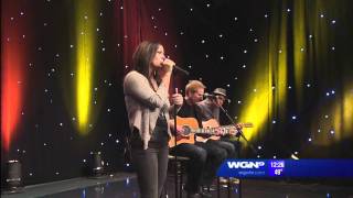 Sara Evans interviewed on WGN and singing A Little Bit Stronger  April 21 2011 [upl. by Hudson]