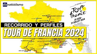 ⭐Recorrido del Tour de Francia 2024 MUCHA MONTAÑA y 2 CRONOS [upl. by Seravat]