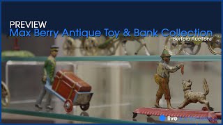 Rare Antique Toys and Banks up for auction at Bertoia [upl. by Colier]