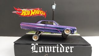 Hotwheels Lowrider custom Chevy Impala 64 Diorama [upl. by Alhahs]