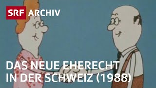 Das neue Eherecht von 1988  Eherecht in der Schweiz  SRF Archiv [upl. by Buckler]