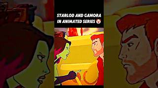 Starlod and gamora in animated series vs in moviesmcuavengersmarvelshortsfeedshortsstarlord [upl. by Ynohtnaluap]