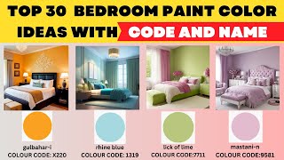 2024 Bedroom Design Paint Color Ideas With Code  Colour Combination For Bedroom Walls Asian Paints [upl. by Anoik]