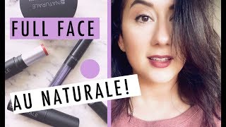 FULL FACE AU NATURALE Makeup GRWM  First Impressions Demo Swatches [upl. by Llerdnam]