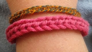 Einfaches Armband stricken  DIY [upl. by Oninotna189]