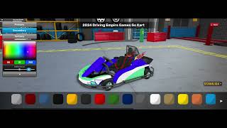 Showcasing the 2nd Go Kart along with everything else In Roblox Driving Empire [upl. by Amehsyt999]