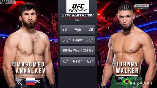 MAGOMED ANKALAEV VS JOHNNY WALKER 2 FULL FIGHT UFC VEGAS 84 [upl. by Ruon547]