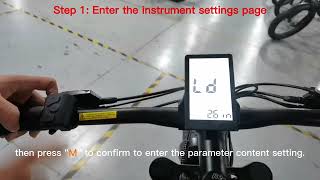 How to setting K5304LCD ebike meter top speed to 25kmh [upl. by Nahsar259]