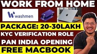 Permanent Work from home job  KYC Verification job Online  Package upto 30LPA  Macbook provided [upl. by Hibben]