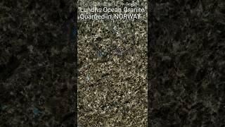 Stone Industry Jewels 22 Lundhs Ocean Granite Norway naturalstone graniteslabs petrology [upl. by Yrreg956]