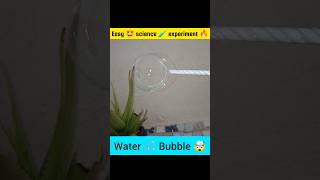 How to make water bubble  easy 🤩 science 🧪 experiment 🤯  experiment science shorts [upl. by Gibbeon]