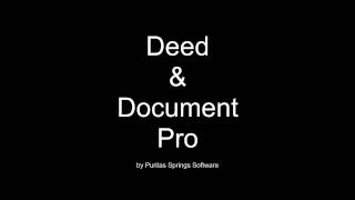 Deed amp Document Pro Version 6 [upl. by Ailero]