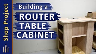 Building a Router Table Cabinet WITHOUT A TABLE SAW [upl. by Haidedej]