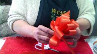 DIY Flower Time  How to Make a Basic Floral Bow Part 2 [upl. by Pastelki602]