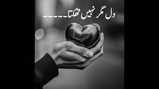 Dil Mager Nai Thakta I Best Urdu Poetry amp Inspirations I Slickers DIARY [upl. by Stila761]