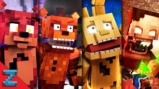 quotThe Foxy Songquot Full Series  Minecraft FNAF Animation Music Video [upl. by Kcirdderf]