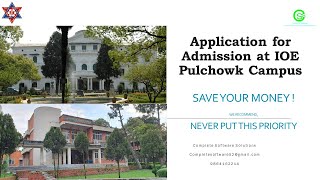 Online Form for Admission in IOE Pulchowk Campus Things to be Considered [upl. by Popele]