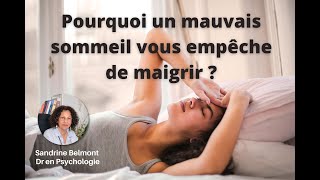 Comment votre sommeil influence vos problèmes de poids [upl. by Eanil]