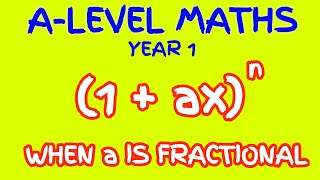 Binomial Expansion With Fraction Coefficients  AS Level Maths [upl. by Edelsten723]