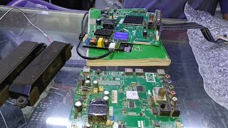 How to change TCL led tv board and speakersasmr automobile home [upl. by Enialedam]