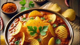 Potato Chips Curry  आलू के चिप्स की सब्ज़ी । [upl. by Rosmarin486]