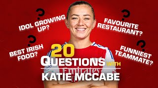 Tayto Crisps 🍟 Roy Keane ⚽ and Sexy Fish🐠 20 QUESTIONS with Arsenals Katie McCabe  ESPN FC [upl. by Nelli]