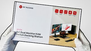 AV Access KVM Switch with Docking Station Unboxing  Setup [upl. by Staw]