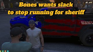 Bones and Slacks chat about Sheriff election  Nopixel [upl. by Engen]