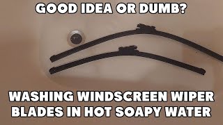 Can you Clean Windscreen Wiper Blades with Hot Soapy Water [upl. by Nnylidnarb]