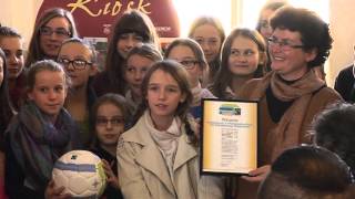 Auszeichnung des Gymnasiums Seligenthal als quotFairtradeschoolquot [upl. by Arekat652]