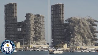 Tallest building demolished using explosives  Guinness World Records [upl. by Basia804]