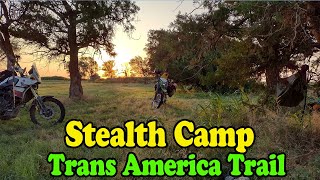 Stealth Camping TransAmerica Trail Wakita Oklahoma [upl. by Anohr]