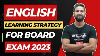 10th Board English Learning Strategy For Board Exam 2023  Maharashtra Board  JR Tutorials [upl. by Irrehs156]