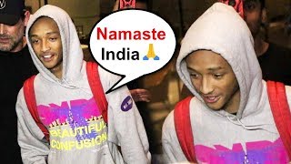 Jaden Smith In India  Arrives In Mumbai For His Concert [upl. by Persse157]