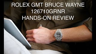 4K 2024 Rolex GMT Master Bruce Wayne 126710GRNR Jubilee Bracelet HandsOn Review  Hafiz J Mehmood [upl. by Azal10]