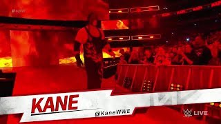 Kane Entrance  RAW March 19 2018 [upl. by Ilysa]