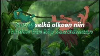 Tarzan  Aikamies Son of man  Karaoke [upl. by Brodench]