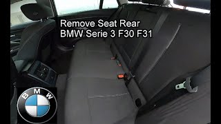 Remove Seat Rear BMW Serie 3 F30 F31 [upl. by Aicele899]