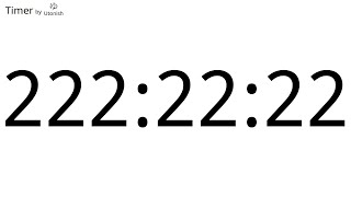 222h22m22s Countdown Timer  Longest Timer on YouTube [upl. by Notlek415]