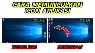 Cara Memunculkan Icon Aplikasi di Layar LaptopPC [upl. by Calen]