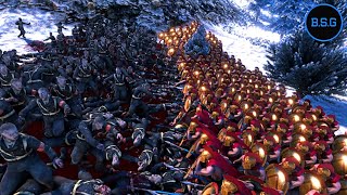 300 SPARTANS vs 3000 Nazi Zombies in a Valley  Ultimate Epic Battle Simulator UEBS [upl. by Winonah]