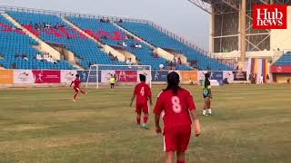 5th Meghalaya Games Khongthaw’s hattrick powers East Khasi Hills into final of U18 Girls’ Football [upl. by Rengaw922]