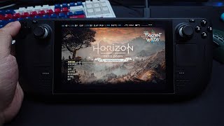 Horizon Zero Dawn Remastered Gameplay On Steam Deck [upl. by Eanej]