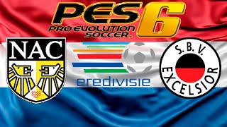 PES 6 Eredivisie  NAC Breda X Excelsior 8ª rodada 1ª temporada [upl. by Edieh]