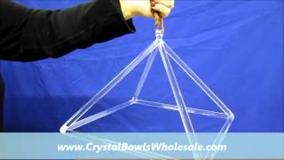 CrystalBowlsWholesale Quartz Crystal Singing Pyramid [upl. by Harias]