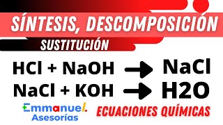 Reaciones Químicas Síntesis Desplazamiento Sencillo y Doble quimica [upl. by Araiek6]