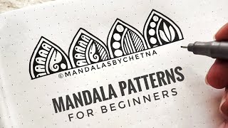 Mandala Patterns for Beginners  mandalasbychetna  Mandala Art Tutorial [upl. by Siocnarf958]